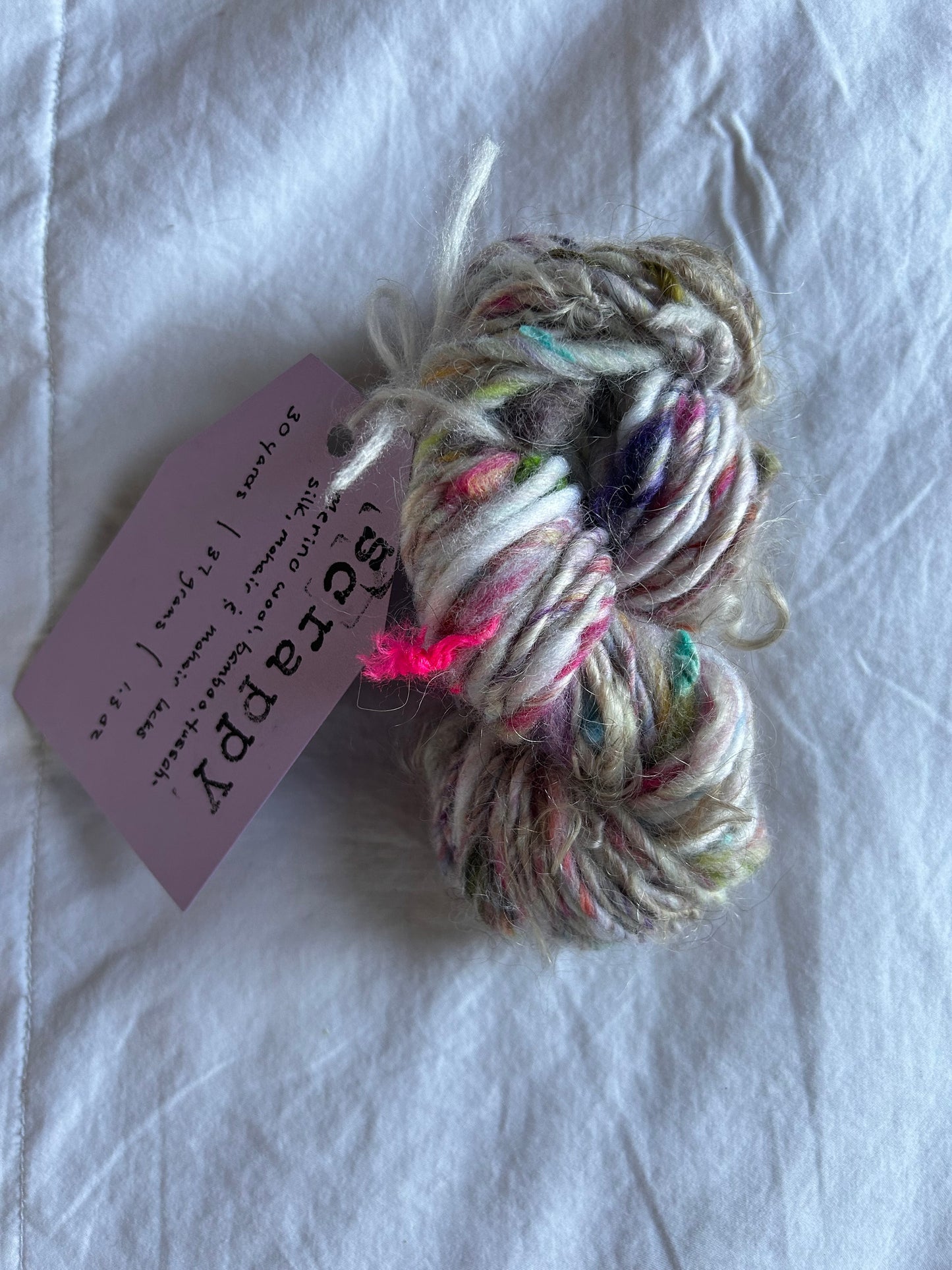 "Scrappy" Handspun Yarn