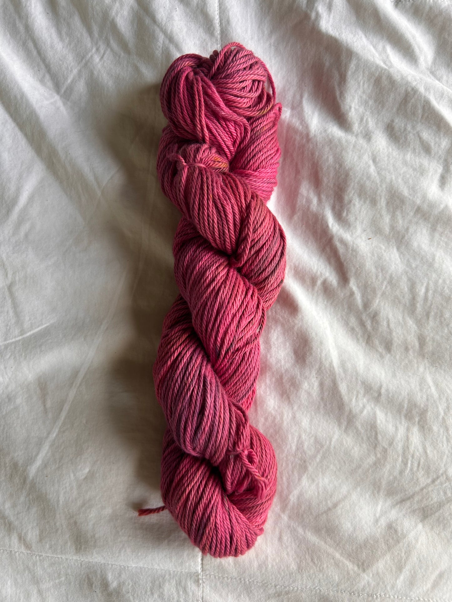 "Pink Petunia" Hand-dyed Yarn