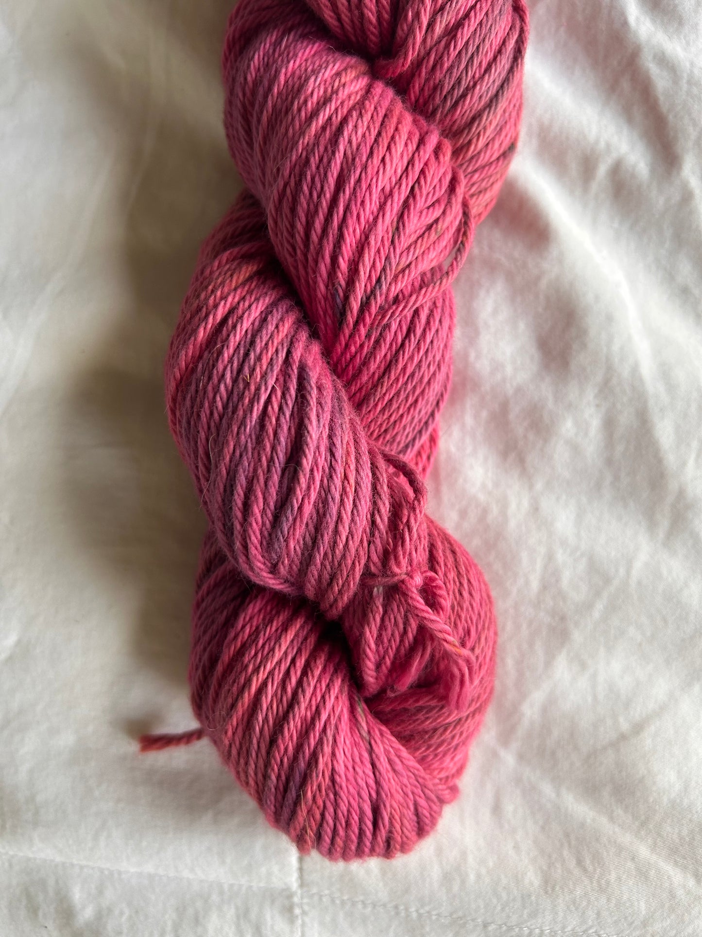 "Pink Petunia" Hand-dyed Yarn