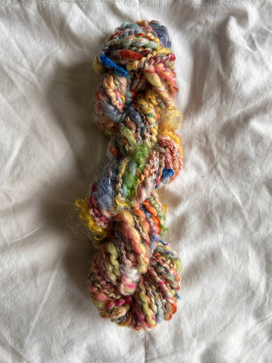 "In Rainbows" 2 Ply Handspun Yarn